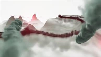 中国风水墨片头ae模板视频的预览图